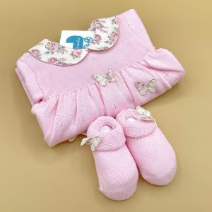 COMPLETINO E SCARPE IN COTONE