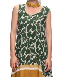 Abito giromanica asimmetrico