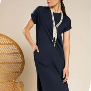 Abito longuette in jersey