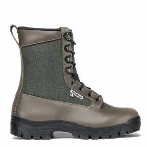 STIVALETTO IN PELLE FIORE TREEMME 9585  VERDE OLIVA  TAGLIE 37-48