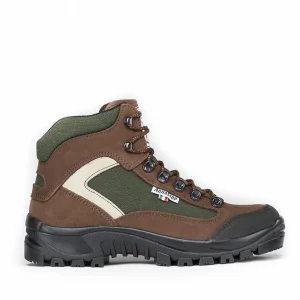 Scarpone da trekking uomo/donna TREEMME 9527 MARRONE/BLU taglie dal  37 al 50