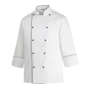 Giacca Cuoco Unisex Piping Black Ego Chef