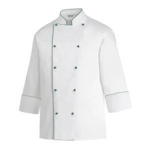 Giacca Cuoco Unisex Piping Green Ego Chef