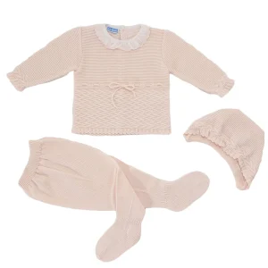 Completo neonata rosa 3 pezzi