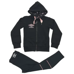 Tuta bambina con cappuccio e leggings coordinato