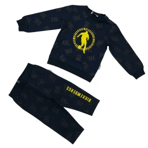 Tuta primaverile con stampa multi logo