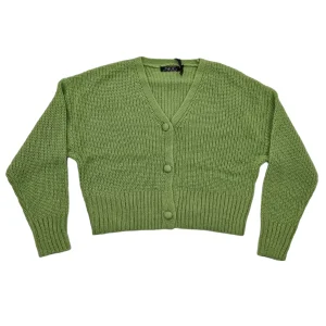 Cardigan bambina verde