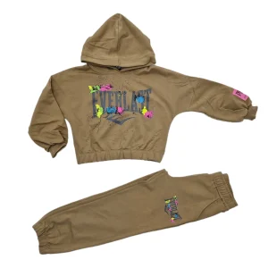 Tuta bambina con macchie fiorate