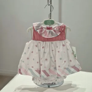 Vestito pois con fiocco sul collo