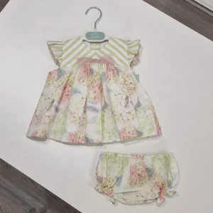 Vestito bambina mimose con fiocco
