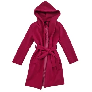 Cappotto bambina fuxia stile accappatoio