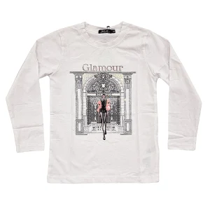 Maglia bambina con stampa glamour