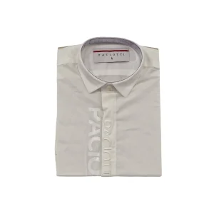 Camicia bambino con ricamo argento