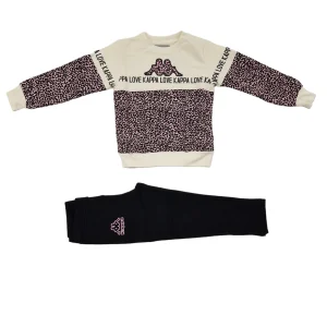 Tuta bambina Kappa maculata bianca