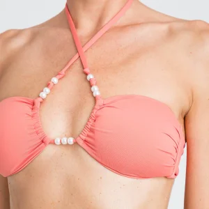 Bikini a fascia con perle