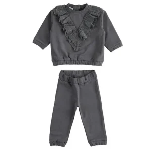 Tuta bambina con rouge sul davanti