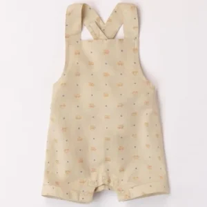 Salopette bambino con stampa macchinine