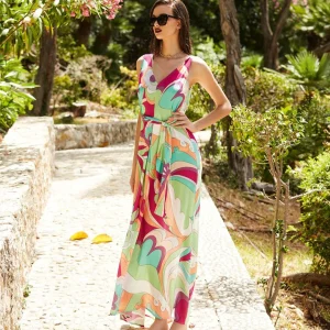 Abito lungo fantasia