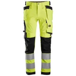 Pantaloni stretch in alta visibilità con tasche esterne, classe 2 SNICKERS  6243