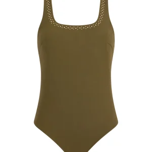 Summer Stars One-piece swimsuit Khaki