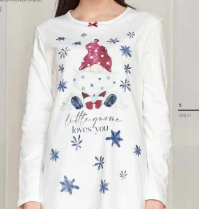 Camicia da Notte Stampa Gnomo