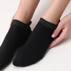 Calzino sneakers a costine in alpaca