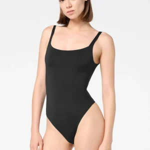 Body Spallina Stretta in Eco-Microfibra Elasticizzata Skinwear