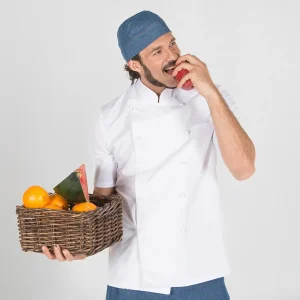 Giacca Cucina Unisex Bottone Foderato M/C Bianca Gary’s