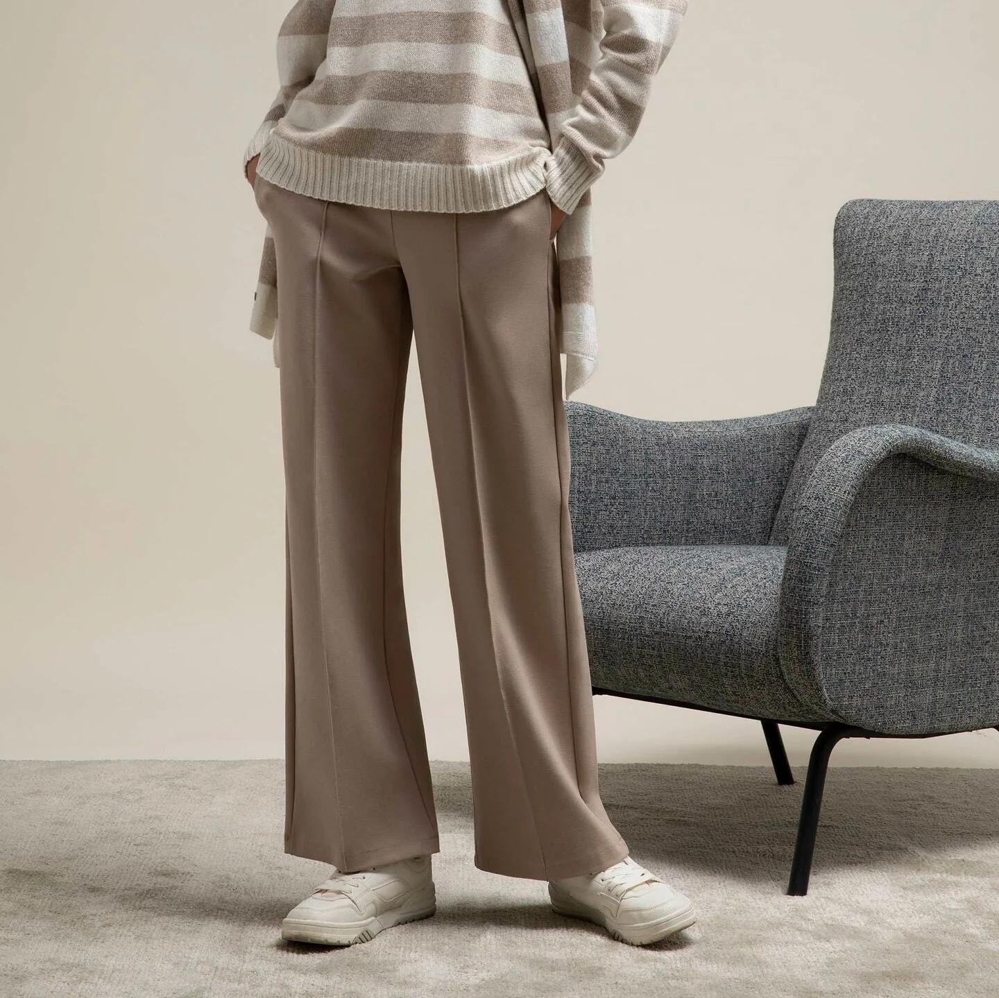 Pantalone ampio punto milano - immagine 5