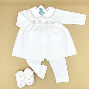 Completino e scarpe in filo di cotone