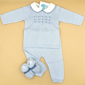 COMPLETINO E SCARPE IN FILO DI COTONE