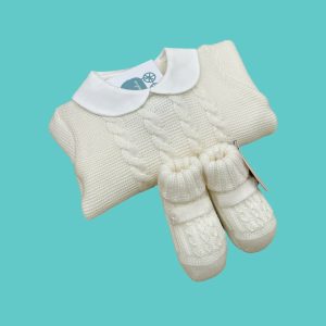 Completino e scarpe in lana