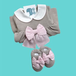 COMPLETINO E SCARPE IN FILO DI COTONE