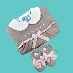 COMPLETINO E SCARPE IN FILO DI COTONE