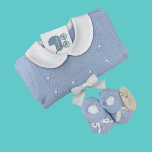 COMPLETINO E SCARPE IN FILO DI COTONE