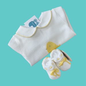 Tutina e scarpe in filo di cotone