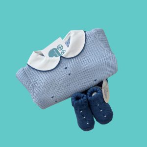 Completino e scarpe in lana