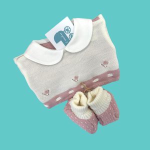 COMPLETINO E SCARPE IN MISTO LANA