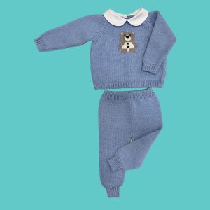 Completo in lana fino alla 12m