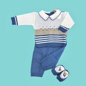 COMPLETINO E SCARPE IN FILO DI COTONE