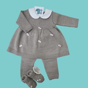 Completino e scarpe in pura lana