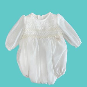 pagliaccetto elegante con smock