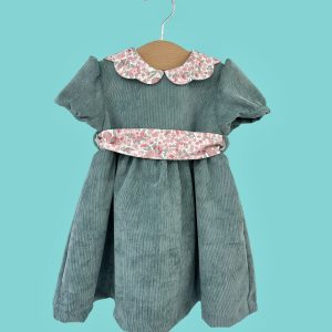 abito in velluto mille righe