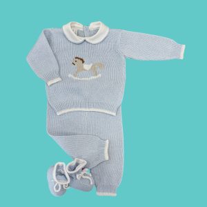 Completino e scarpe in filo di cotone