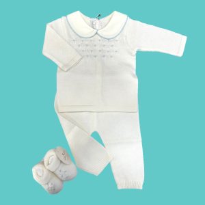 Completino e scarpe in filo di cotone