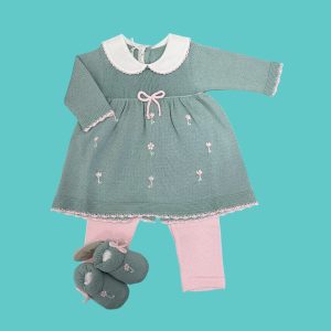 COMPLETINO E SCARPE IN FILO DI COTONe