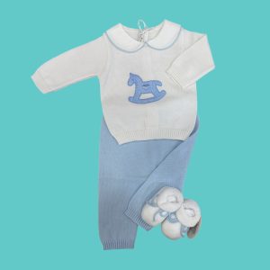 Completino e scarpe in filo di cotone