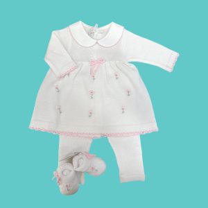 COMPLETINO E SCARPE IN FILO DI COTONe