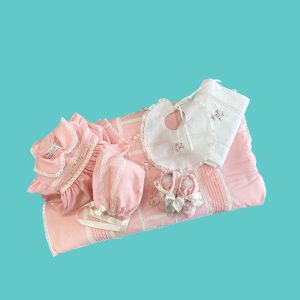 Coordinato in lana svizzera + accessori