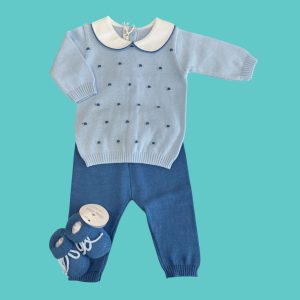 Completino e scarpe in filo di cotone